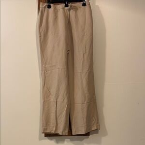 Talbots Champagne Satin Pants with pockets - size 14